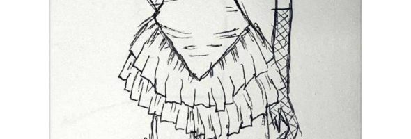 Fashion Sketch – Ruffled Dress