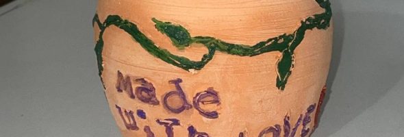 Pottery Vase – Raw Finish